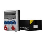 Rozdzielnica budowlana 16A 32A 4x230V zabezpieczona erbetka Doktorvolt DV-6442-D TD-S/FI
