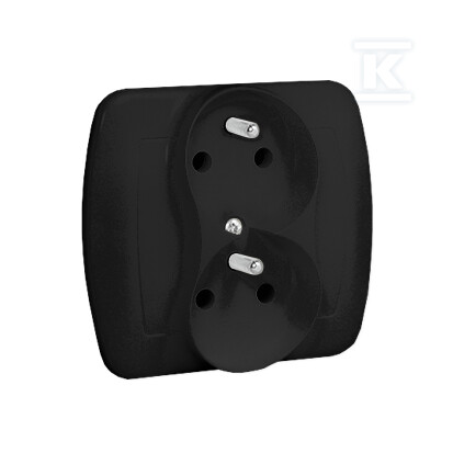 Подвійна розетка з заземленням, з - AGZ2CZ/49