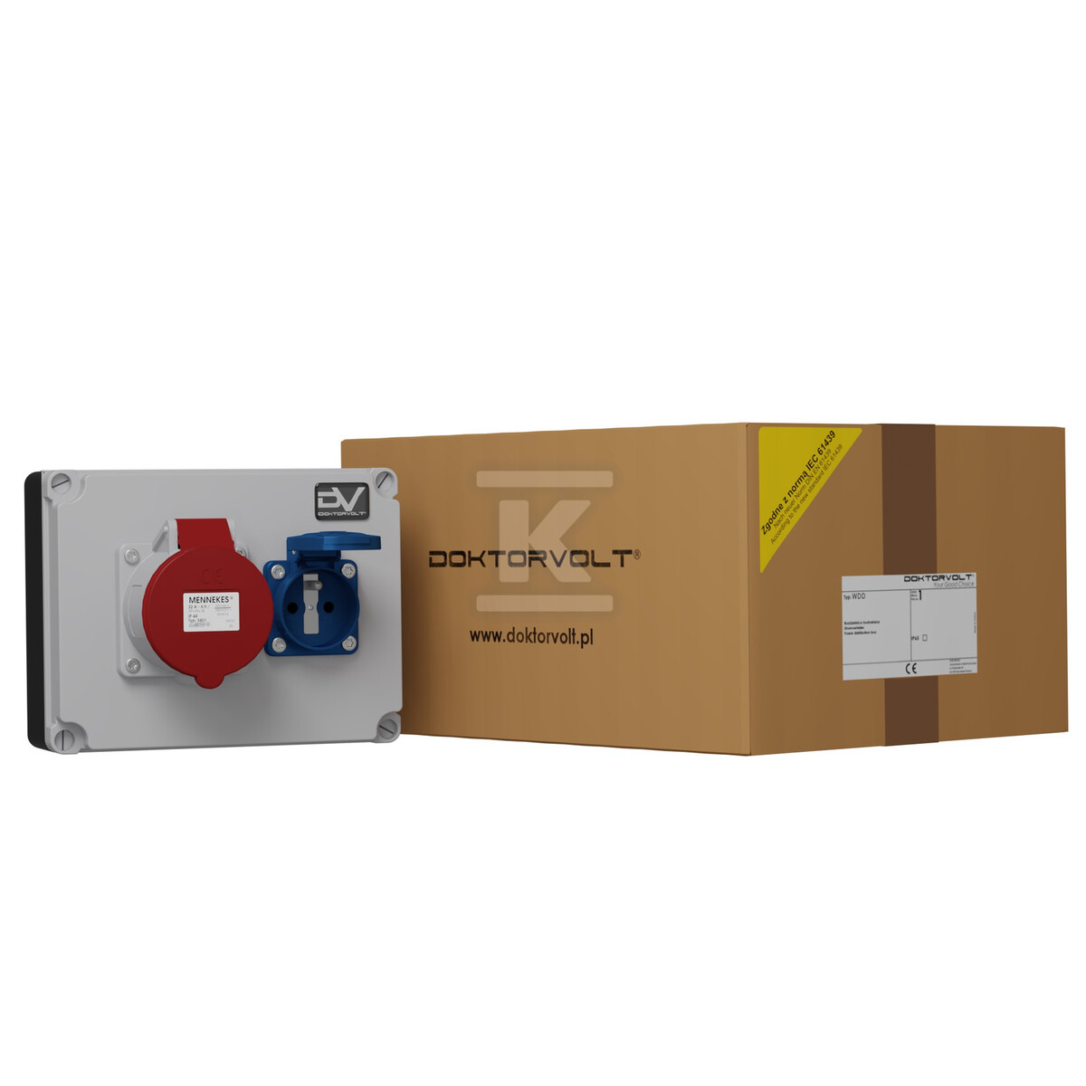 Tableau de chantier WDD 1x32A 1x230V - DV-9658-F