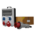 Građevinski razvodni orman sa TD-S/FI kablom SKH 63A 16A 2x230V Schuko Doktorvolt 0045