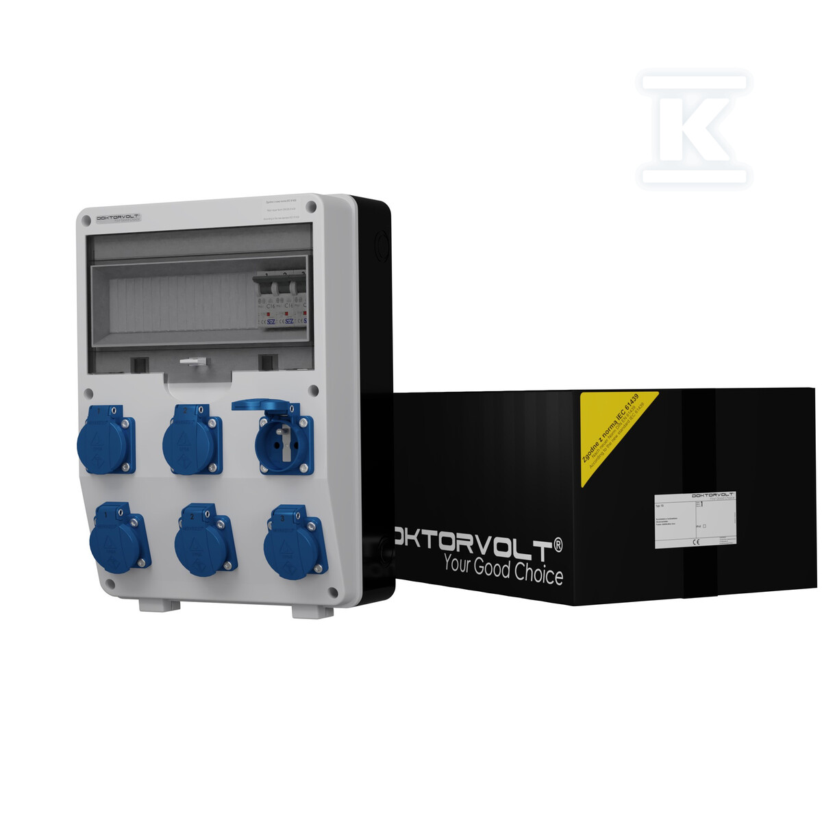 Rozdzielnica budowlana TD-S 6x230V - DV-0595-F