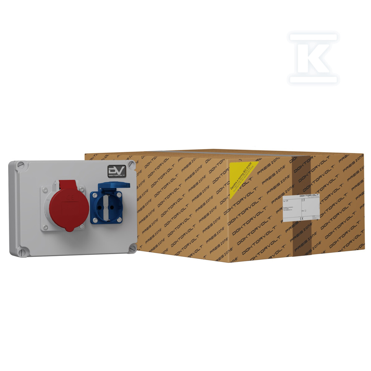 Tableau de chantier WDD 1x16A 1x230V - DV-6688-D