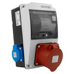 Rozdzielnica budowlana XS-S 32A 2x230V IP44 gniazda Doktorvolt DV-5077-F