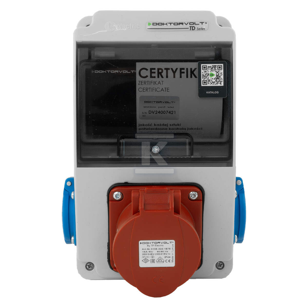 Cuadro eléctrico de obra XS 16A 2x230V - DV-5114-D