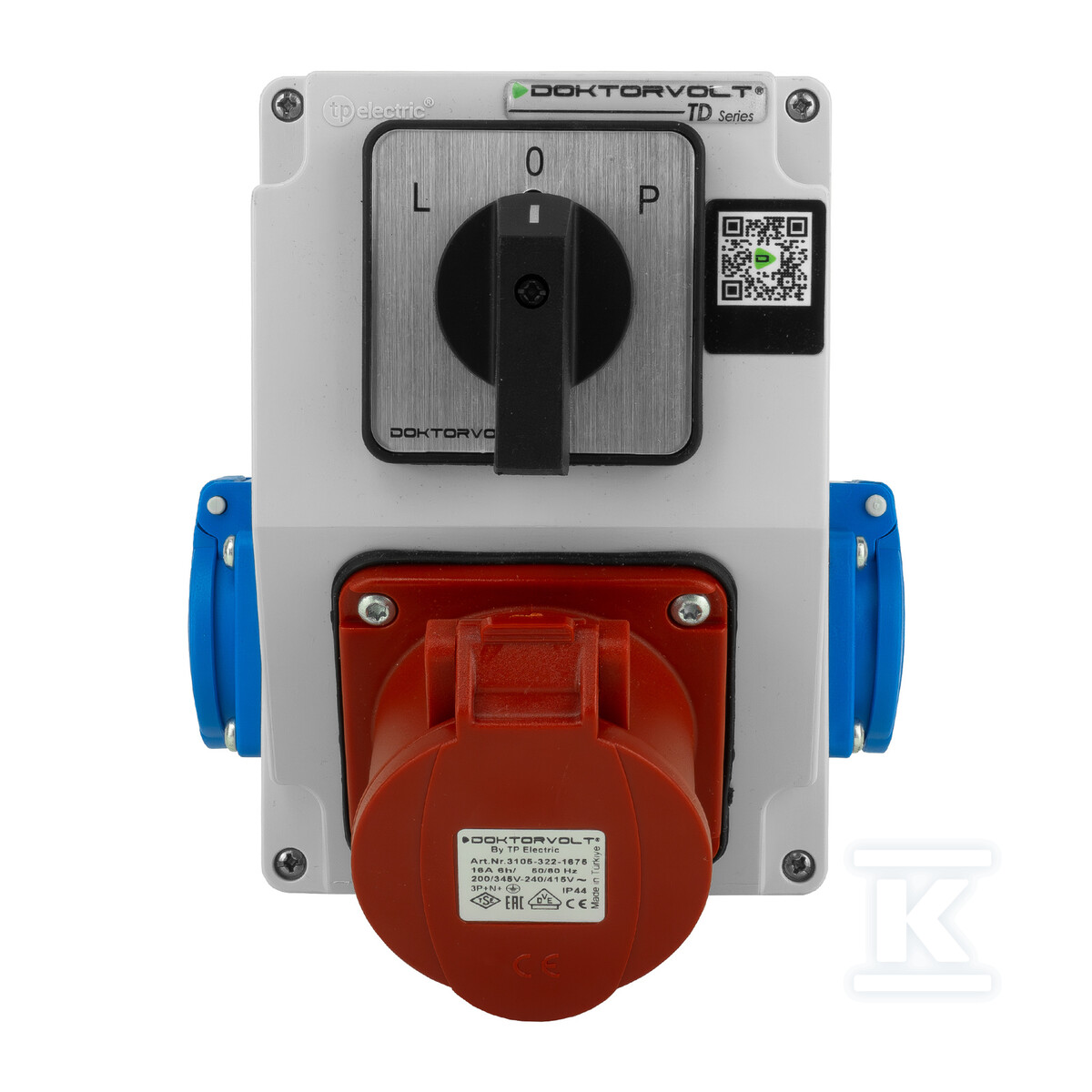 Cuadro eléctrico de obra 16A 2x230V - DV-5244-D