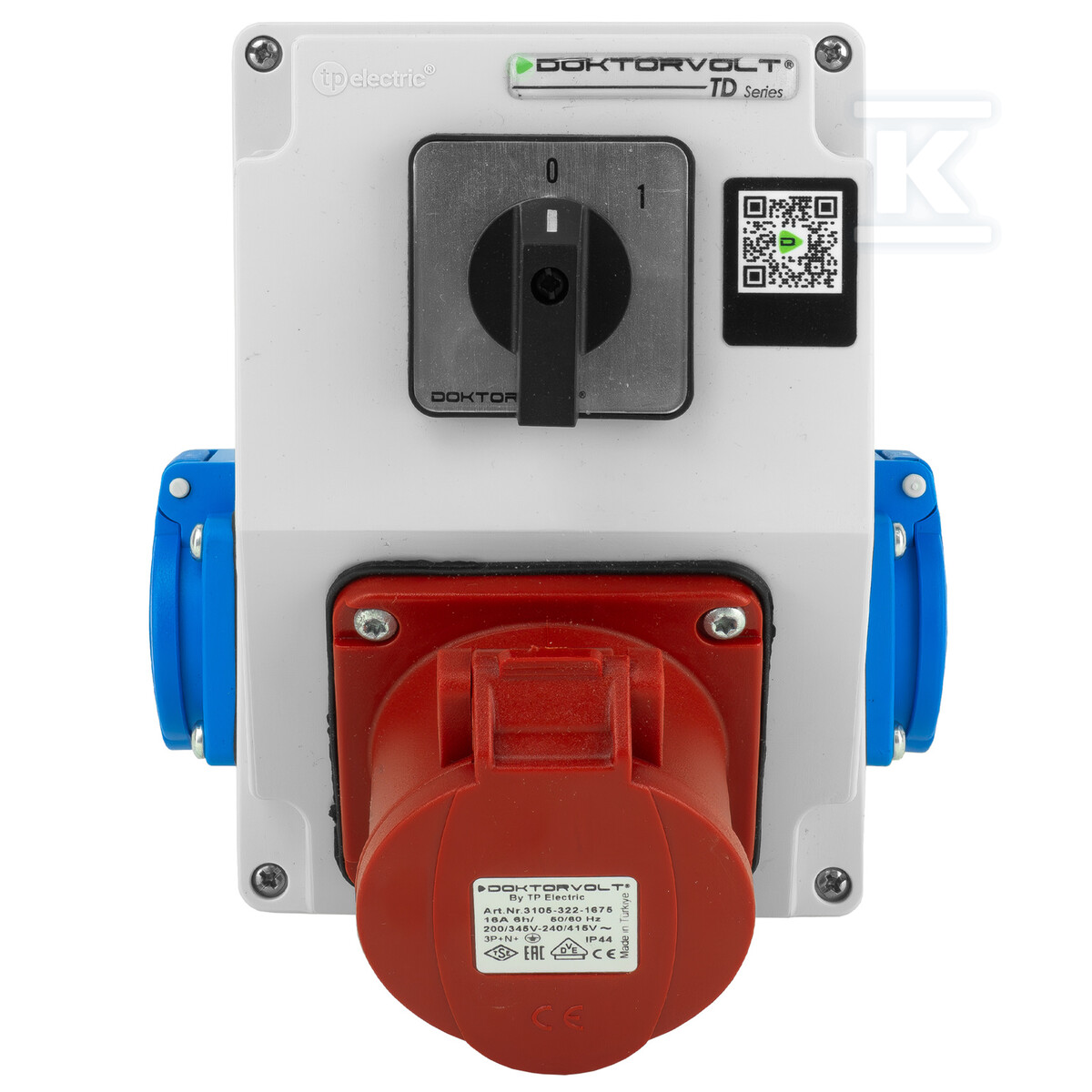 Cuadro eléctrico de obra 16A 2x230V con - DV-5220-D