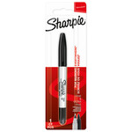 Перманентний маркер Sharpie Twin Tip чорний - два наконечника: UF 0,5 / F1,0 мм /1пачка/