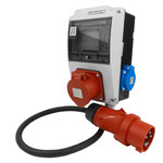 Будівельний розподільчий щит XS 16A CEE 2x230V євророзетка IP44 астрономічний таймер Doktorvolt DV-5329-D