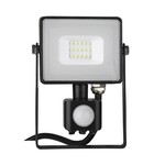 Naświetlacz LED V-TAC 10W SAMSUNG CHIP czujnik ruchu funkcja cut-OFF czarny VT-10-S-B 3000K 800lm 5 lat gwarancji