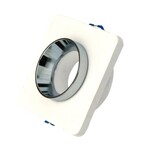 Oczko V-TAC gips beton GU10 kwadrat wpuszczane białe/chrom VT-862-CHW 5 lat gwarancji