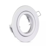 Oczko V-TAC GU10 okrągłe ruchome białe VT-7227RD-WH
