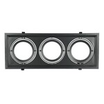 Oprawa sufitowa wpuszczana 3xAR111 G53 czarna V-TAC 35831 VT-7223