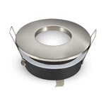 Oczko V-TAC aluminiowe odlew szczelne z szybą IP54 GU10 okrągłe fi84 satyna VT-787RD-SN
