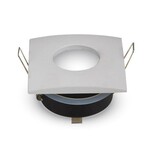 Oczko V-TAC aluminiowe odlew szczelne z szybą IP54 GU10 kwadrat 84x84mm białe VT-787SQ-WH