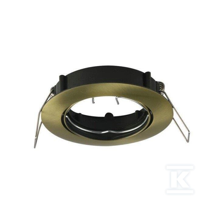 Oczko V-TAC GU10 okrągłe ruchome złoty - 8579
