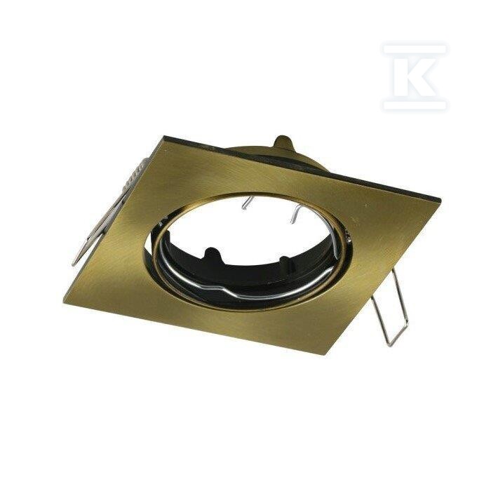 Oczko V-TAC GU10 kwadrat ruchome złoty - 8581