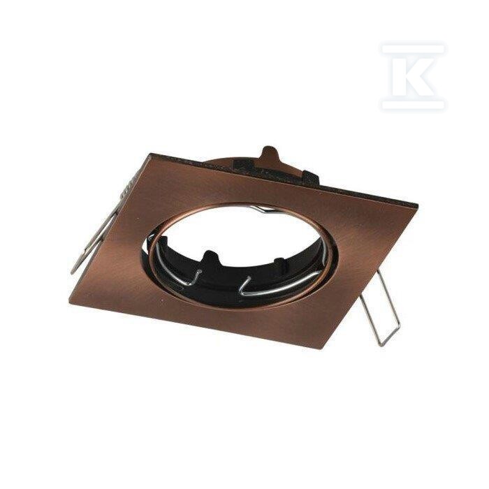 Oczko V-TAC GU10 kwadrat ruchome miedź - 8582