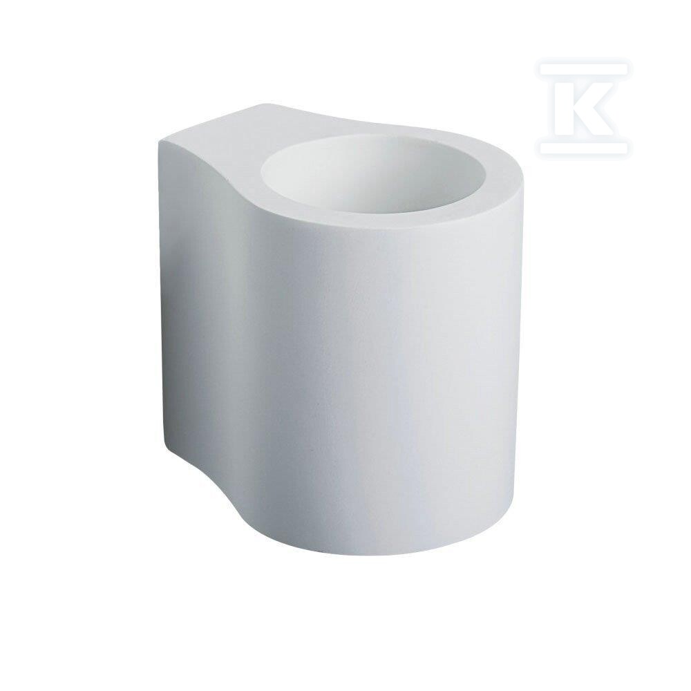 Kinkiet ścienny okrągły gips G9 biały - 3694