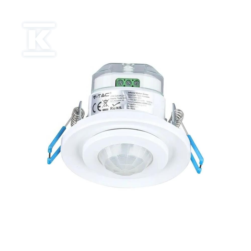 Czujnik ruchu 360st wpuszczany okrągły - 5091