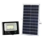 Naświetlacz LED solarny V-TAC 35W czarny IP65 pilot timer VT-100W 6000K 2450lm