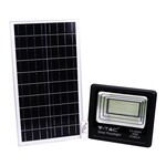 Naświetlacz LED solarny V-TAC 40W czarny IP65 pilot timer VT-200W 6000K 3100lm