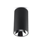Oprawa sufitowa V-TAC GU10 okrągła natynkowa tuba czarny+ciemny chrom 80x140mm VT-882RD 3 lata gwarancji