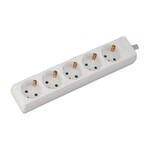 Przedłużacz 5 gniazd V-TAC (3G 1.5MM2 X 3M) biały VT-1105