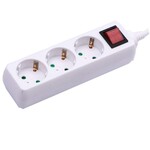 Przedłużacz 3 gniazda z włącznikiem V-TAC (3G 1.5MM2 X 5M) biały VT-1113