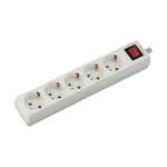 Przedłużacz 5 gniazd z włącznikiem V-TAC (3G 1.5MM2 X 5M) biały VT-1115