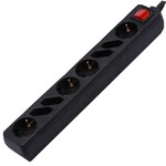 Przedłużacz 8 gniazd z przełącznikiem V-TAC 4+4 (3G 1.5MM2 X 1.5M ) czarny VT-1118