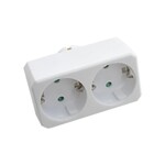 Rozgałęźnik 2x 10/16A 250V V-TAC biały VT-1006