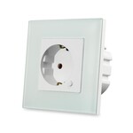 Gniazdo szklane smart WI-FI V-TAC białe Amazon Alexa Google Home Nest VT-5134