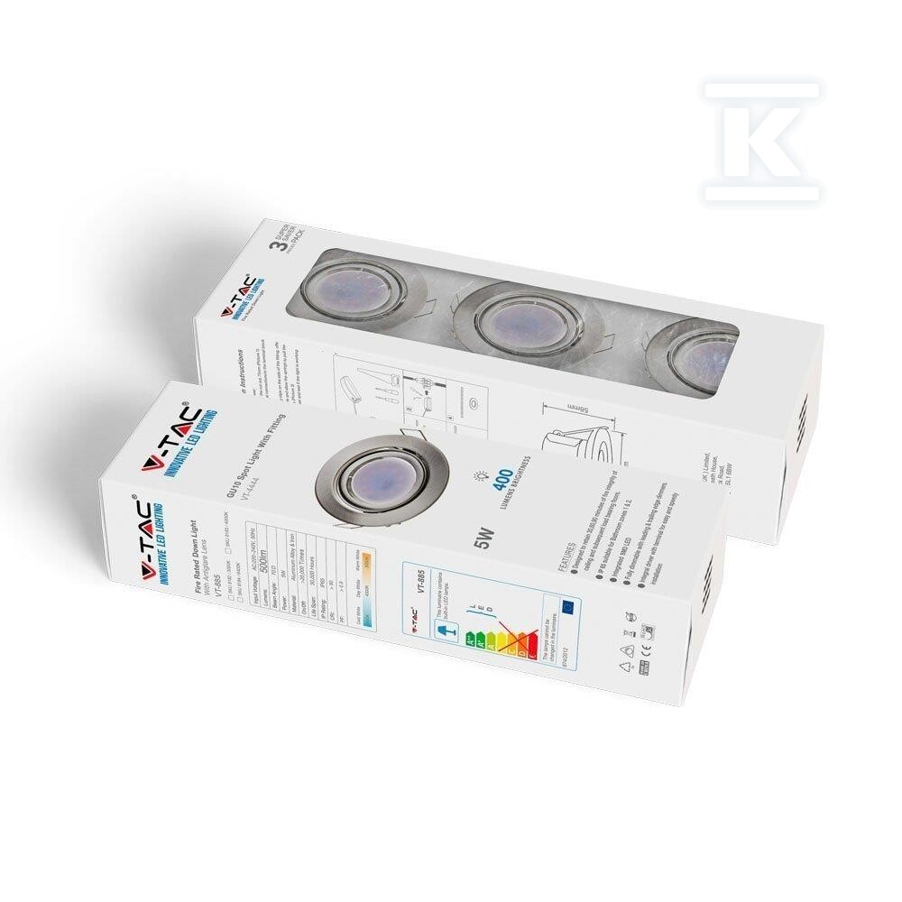 Zestaw oczek 3x5W GU10 satyna V-TAC - 8886
