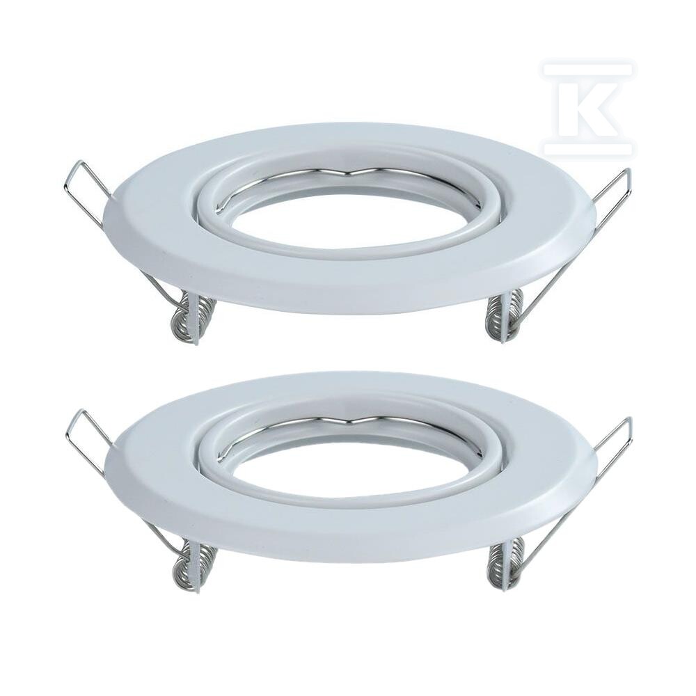 Oczko V-TAC GU10 okrągłe ruchome białe - 8938