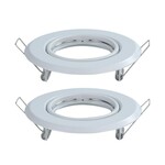 Oczko V-TAC GU10 okrągłe ruchome białe (opak. 2 szt) VT-817-RD-W