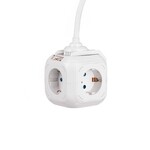 Przedłużacz kostka 4 gniazda 2 gniazda USB 1.55MM 1.4M V-TAC VT-1154-2