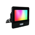 Naświetlacz LED WI-FI V-TAC 20W czujnik ruchu czarny Z mufą smart Amazon Alexa Google Home VT-5192S RGB+3000K-6500K 1500lm