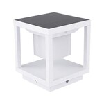 Słupek ogrodowy solarny V-TAC 2W LED czujnik ruchu IP65 biały VT-11022 3000K 90lm 3 lata gwarancji