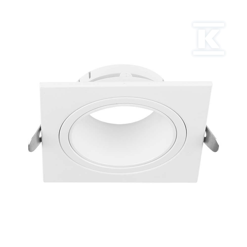 Oczko V-TAC GU10 kwadratowe białe - 10297