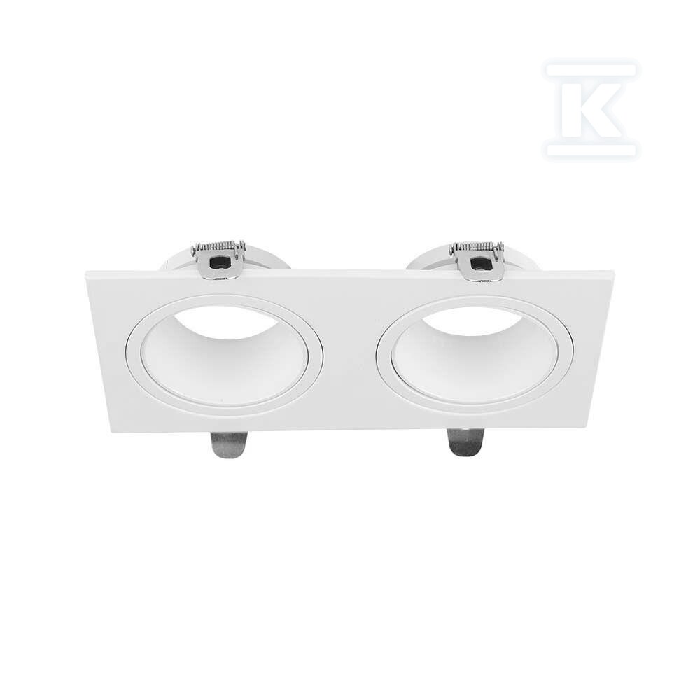 Oprawa oczko V-TAC 2xGU10 prostokąt - 10298