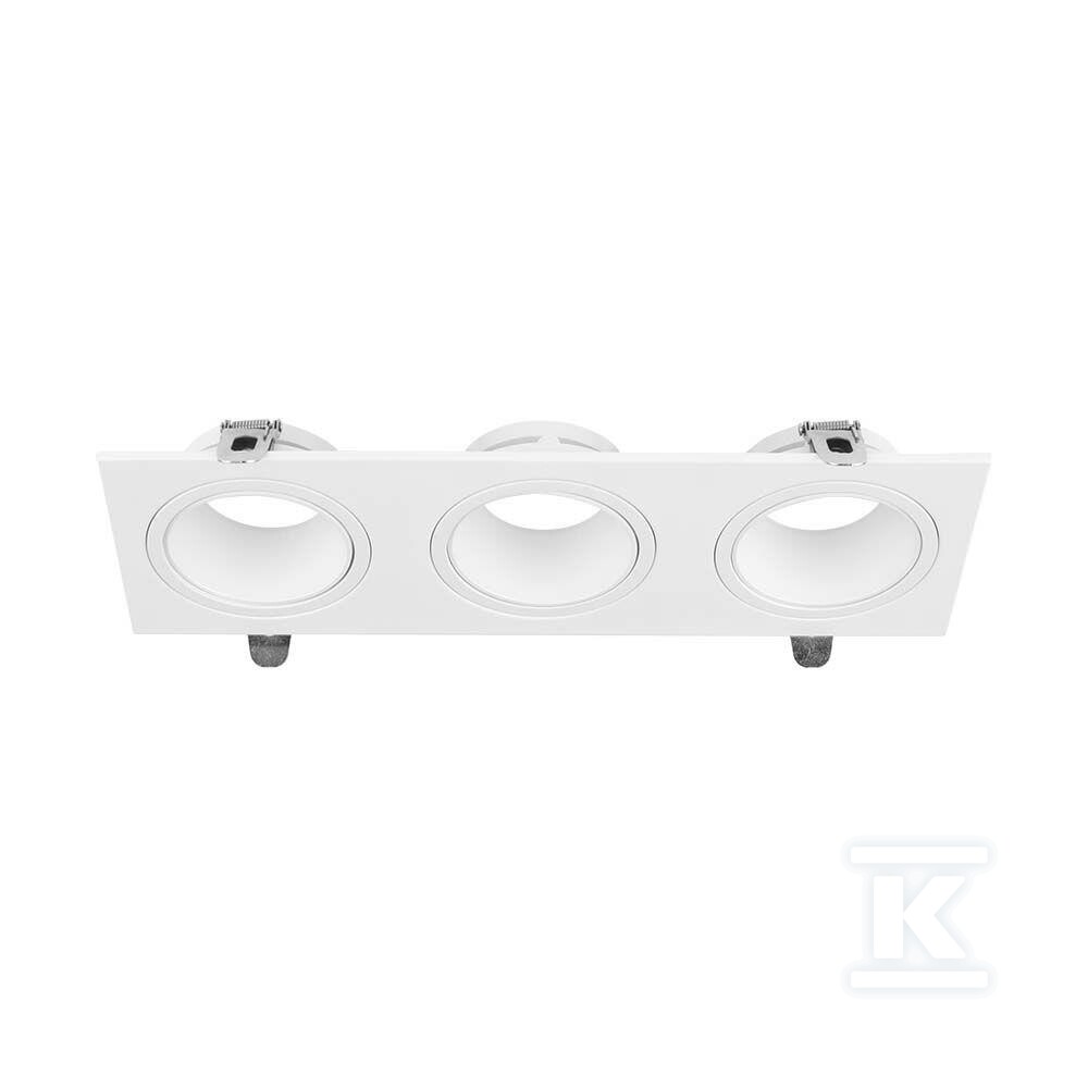 Oprawa oczko V-TAC 3xGU10 prostokąt - 10299