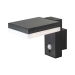 Kinkiet ogrodowy ścienny solarny V-TAC 5.5W LED czujnik ruchu kwadrat IP54 VT-1147 3000K 220lm 3 lata gwarancji
