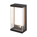 Kinkiet ogrodowy ścienny solarny V-TAC 1W LED czujnik ruchu IP65 czarny VT-1193 3000K 95lm