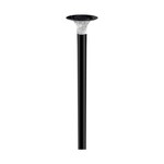 Słupek ogrodowy solarny V-TAC 15W LED IP65 czujnik ruchu CCT czarny 88cm VT-413 6000K+4000K 2200lm 3 lata gwarancji