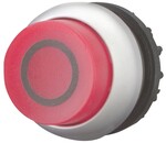 Illuminated pushbutton drive with self-return, protruding, red M22-DLH-R-X0