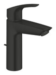 Bateria umywalkowa Eurosmart Rozmiar M, montaż jednootworowy, metalowa dźwignia, SilkMove głowica ceramiczna 28 mm, Long-Life trwała powłoka, Water Saving mniejsze zużycie wody, maksymalne natężenie przepływu (przy 3 barach): 5 l/min, metalowy zestaw odpływowy z drążkiem pociąganym 1 1/4"