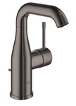 Bateria umywalkowa Grohe Essence jednouchwytowa, rozmiar M, hard graphite, ogranicznik przepływu 5,7 l/min., głowica Ceramiczna 28 mm, zestaw odpływowy z drążkiem