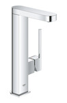 GROHE Plus Одноважільний змішувач для раковини, розмір L, хром, обмежувач потоку 5,7 л/хв, керамічна головка 28 мм, заглушка Push-Open