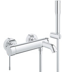 Essence New jednouchwytowa bateria wannowa z zestawem prysznicowym, chrom