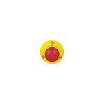 Przycisk E-Stop PITestop, IP65, z symbolem E-Stop i logo, śr. montażu 22, 3 mm